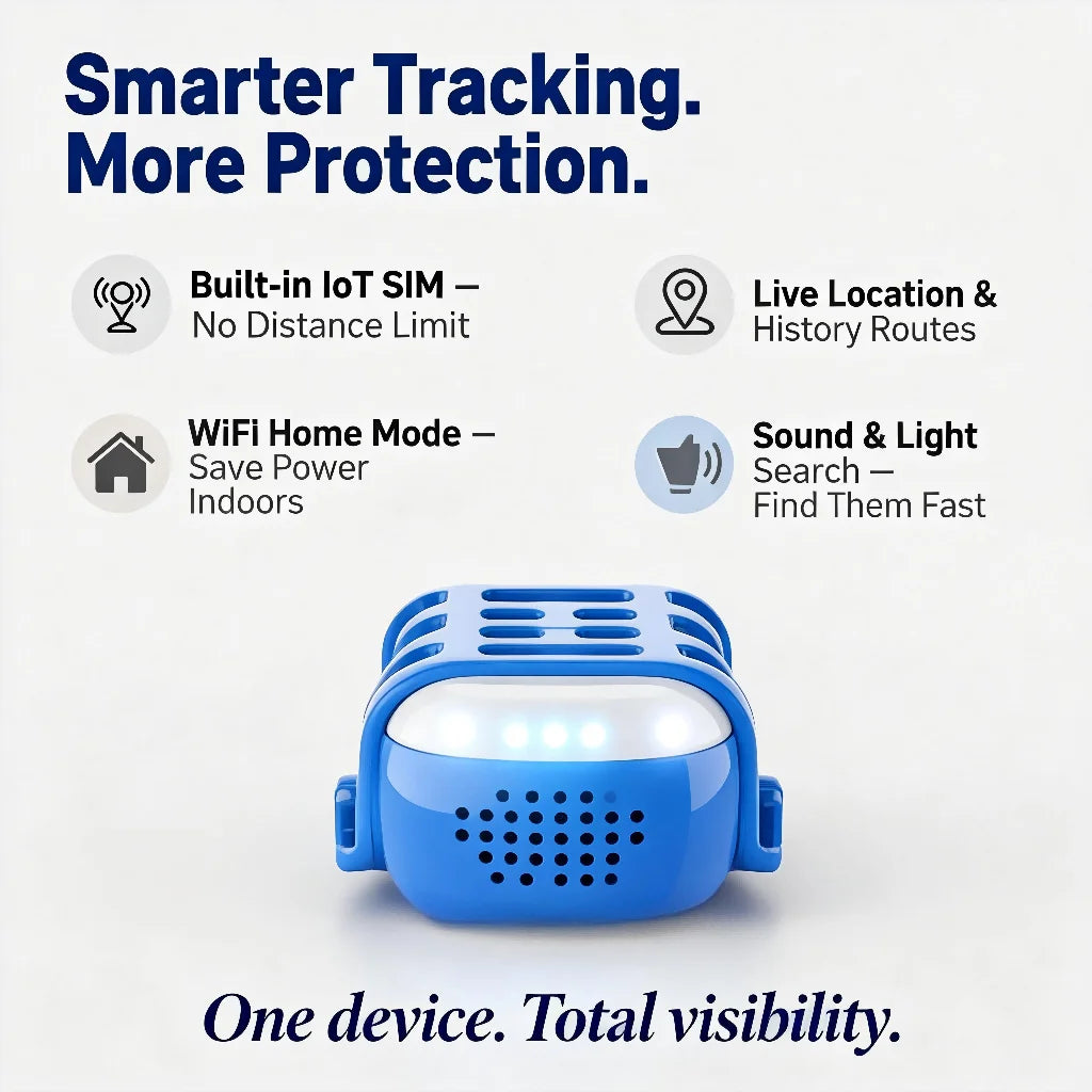 GPS Pet Tracker for Dogs Cats Real Time Tracking Unlimited Distance QR Code Anti-Lost Locator with SIM Subscription Required