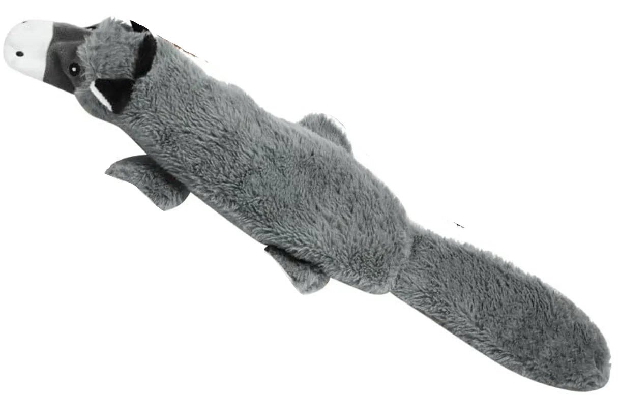 5PCS Crinkle Plush Dog Squeaky Toys Fox Giraffe Squirrel Cow Donkey Style, No Stuffing Dog Toys for Small Medium Large Dogs