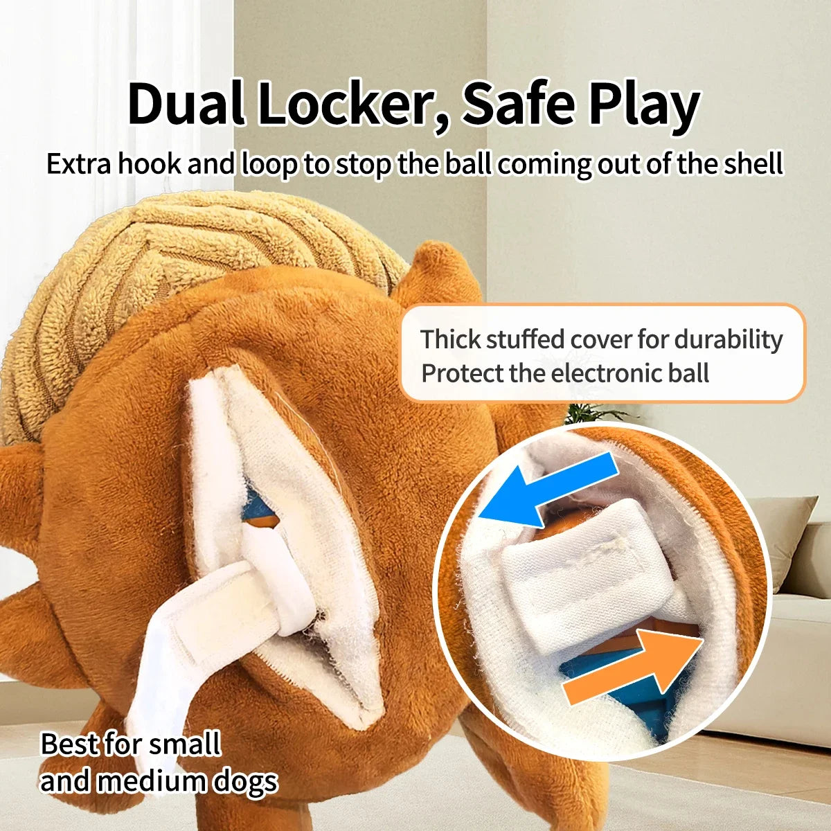 Juguete Interactivo para Perros - Peluche con Movimiento y Baterías