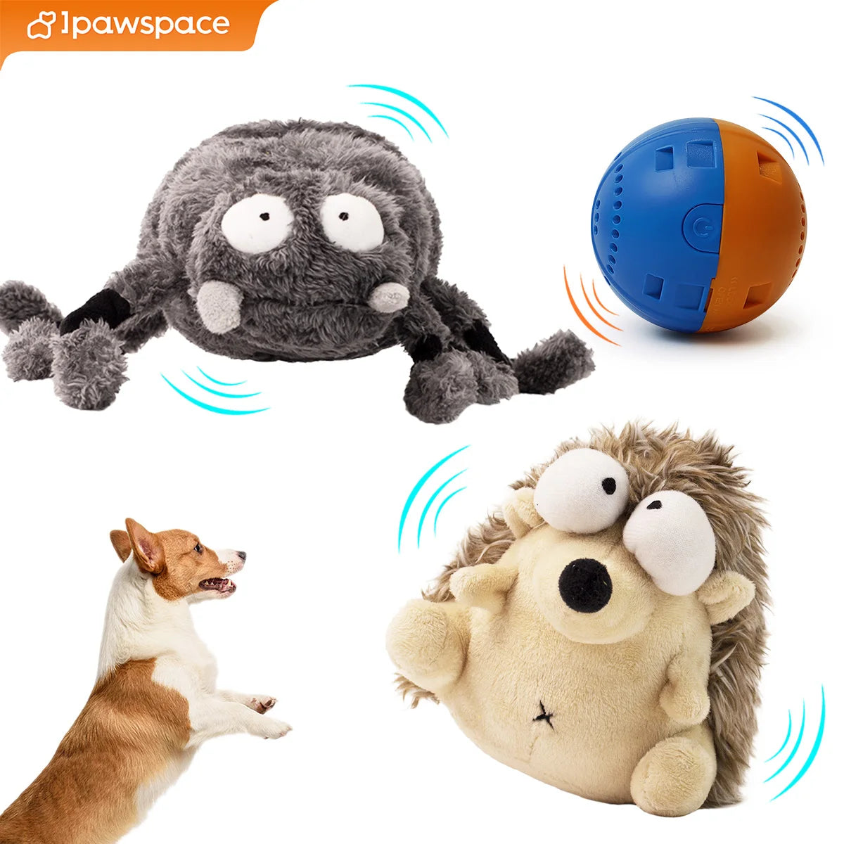 Juguete Interactivo para Perros - Peluche con Movimiento y Baterías