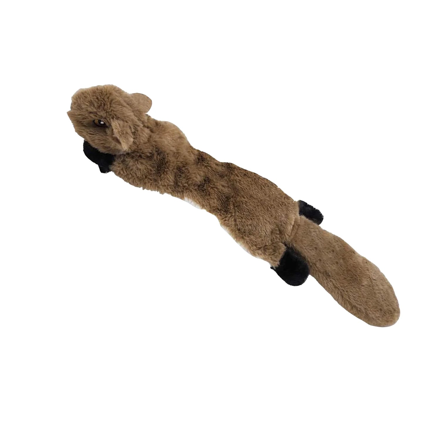 5PCS Crinkle Plush Dog Squeaky Toys Fox Giraffe Squirrel Cow Donkey Style, No Stuffing Dog Toys for Small Medium Large Dogs