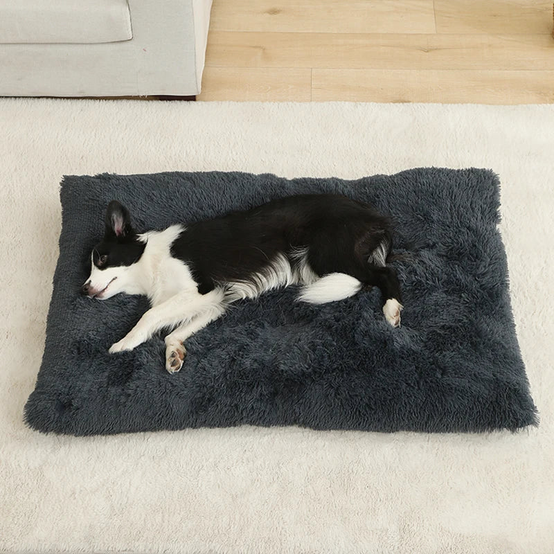 Cama Suave de Felpa para Perros y Gatos - 100% Algodón Lavable
