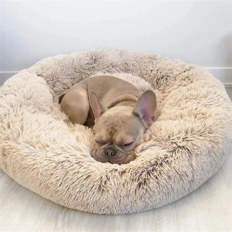 Cama Redonda para Perros y Gatos - Suave Felpa 40-90cm 🛏️